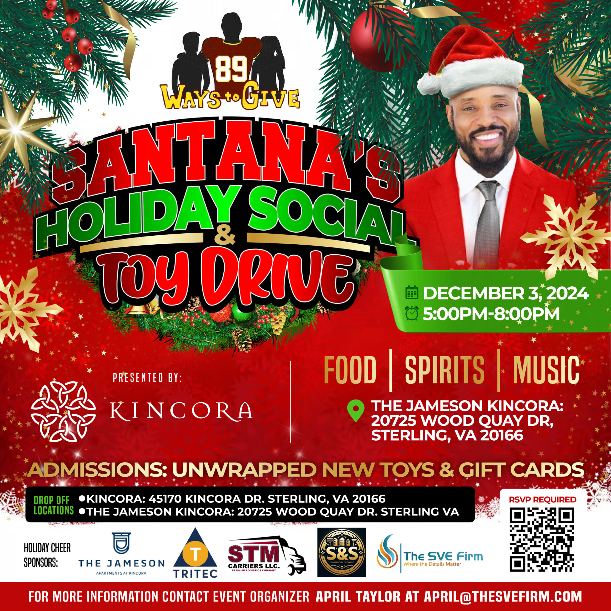 Santana's Holiday Social and Toy Drive